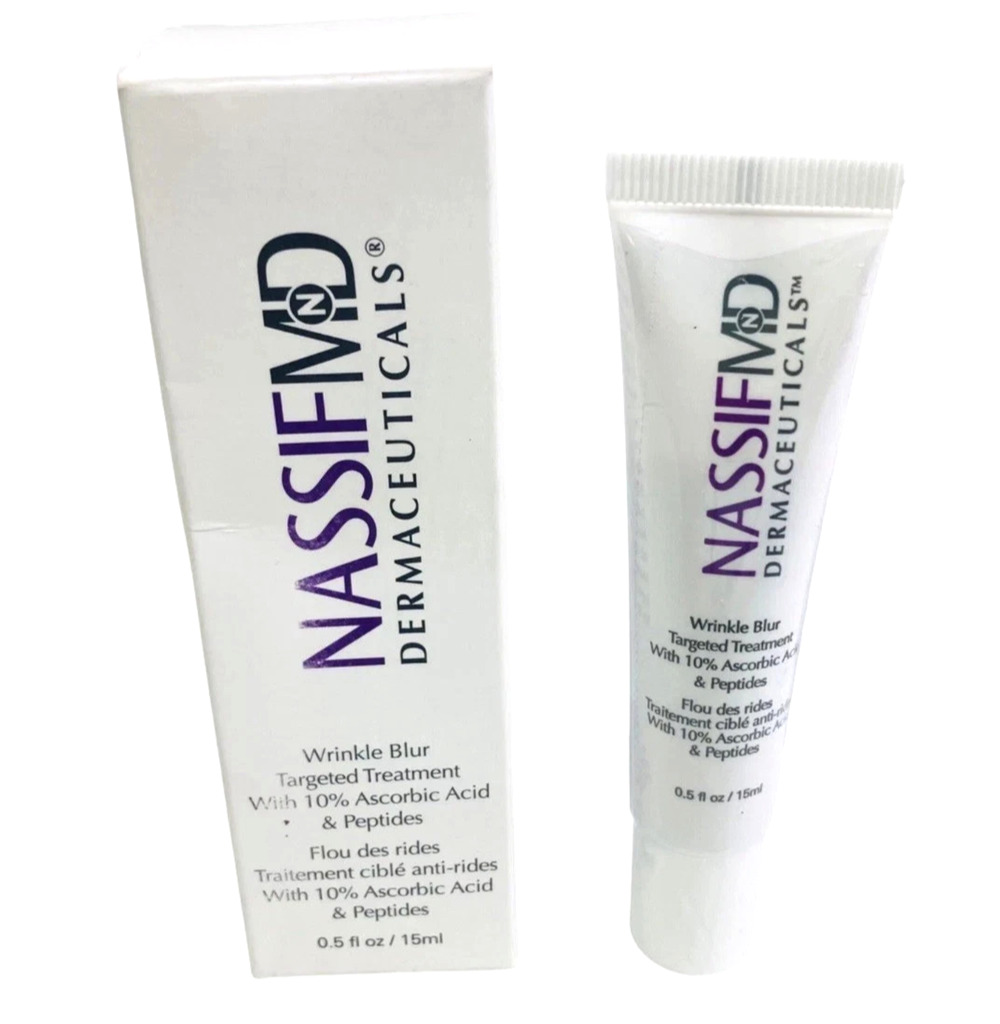 NassifMD DERMACEUTICALS Wrinkle Blur Target Treatment Peptides 0.5oz/15ml New